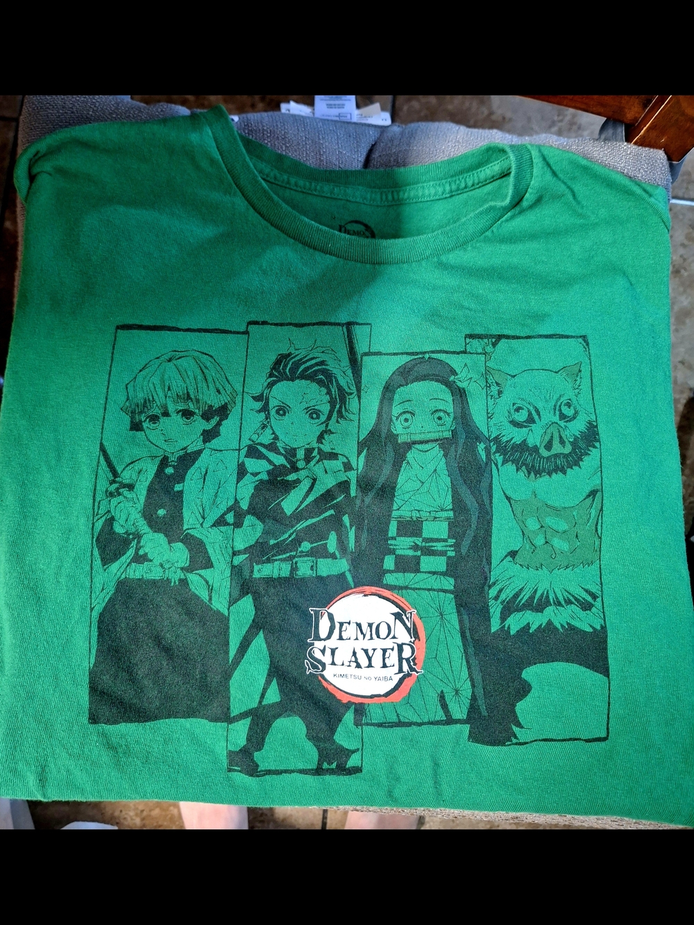 Demon Slayer Green Graphic Short-Sleeve Tee